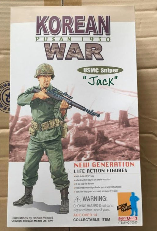 Dragon 1/6 12" Korean War Pusan 1950 USMC Sniper Jack Action Figure