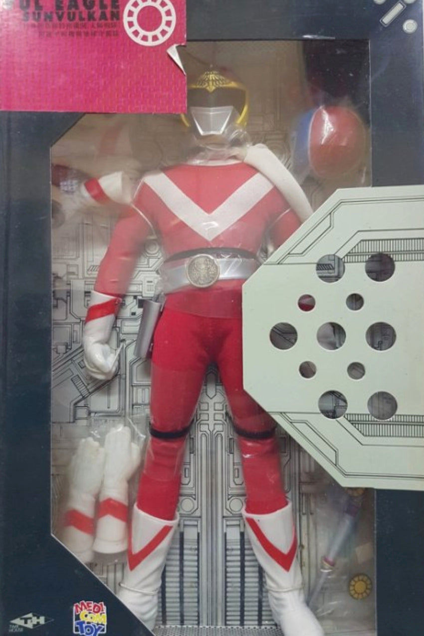 Medicom Toy 1/6 12" Taiyo Sentai Sun Vulcan VulEagle Red Fighter Action Figure