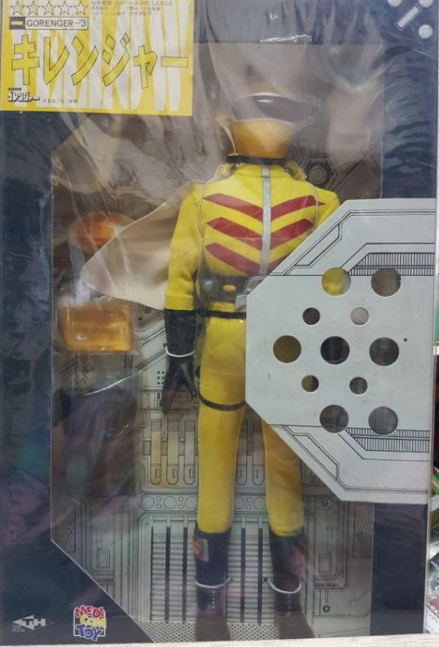 Medicom Toy 1/6 12" Himitsu Sentai Goranger Gorenger Yellow Ranger Fighter Action Figure