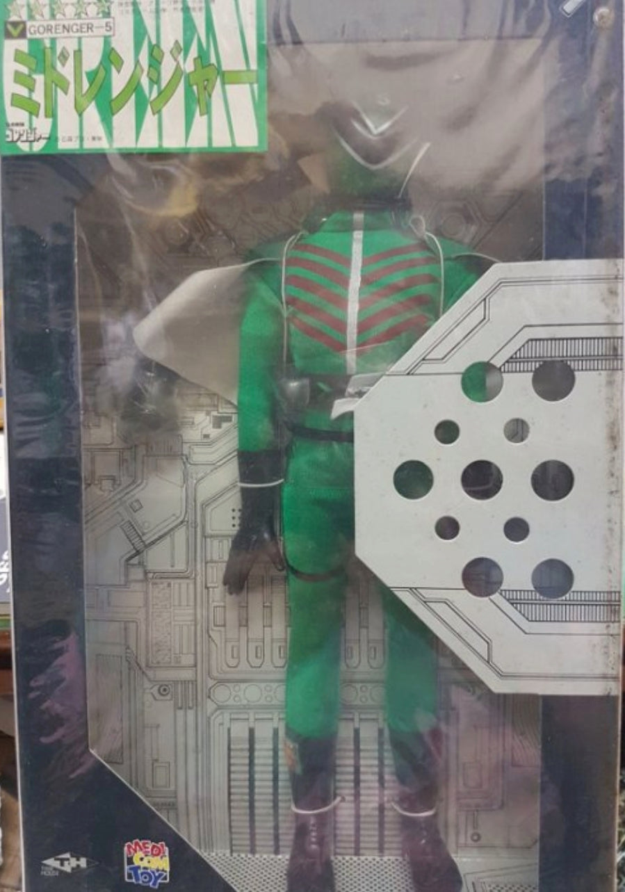 Medicom Toy 1/6 12" Himitsu Sentai Goranger Gorenger Green Ranger Fighter Action Figure