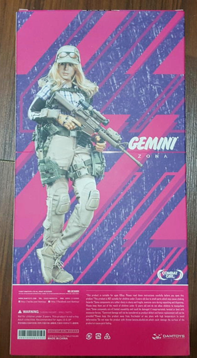 DamToys 1/6 12" Combat Girl Series Gemini Zona Action Figure