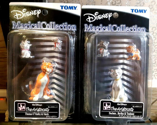 Tomy Disney Magical Collection The Aristocats 079 Thomas O'Malley Marie 080 Duchess Berlioz Toulouse 2 Trading Figure Set