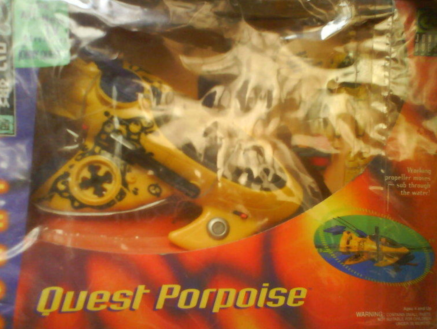 Galoob Jonny Quest Quest Porpoise Yellow Submarine Action Figure