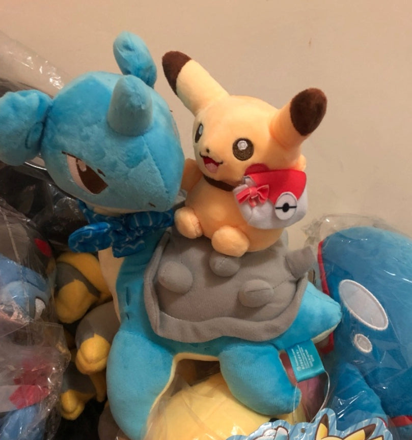 Olyfactory Pokemon Pocket Monster Lapras & Pikachu 10" Plush Doll Figu ...