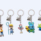 Disney Pixar Toy Story Family Mart Taiwan Limited Toy Story 4 7 Key Chain Holder Figure Set
