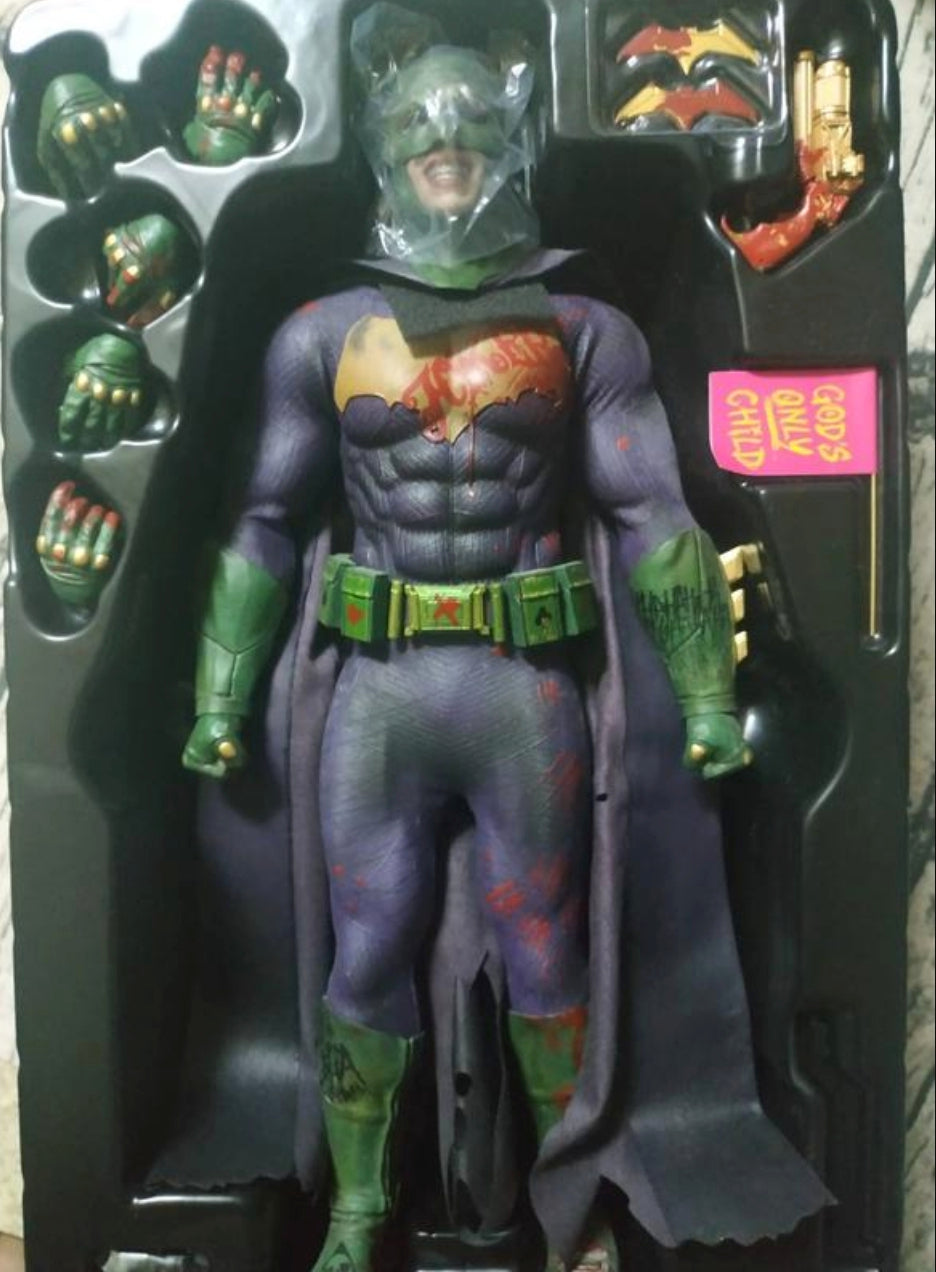 Hot Toys 1/6 12" MMS384 Sucide Squad The Joker Batman Imposter ver Action Figure Used
