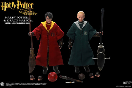 Star Ace Toys 1/6 12" Harry Potter and the Chamber of Secrets Harry Potter & Draco Malfoy Quidditch ver Action Figure