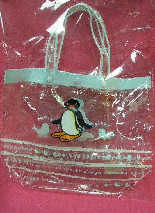 Japan Pingu Penguin Pinga 12" Plastic Tote Bag