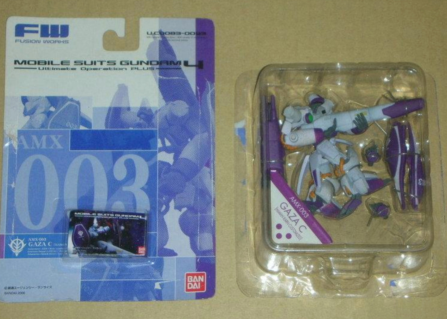 Bandai Fusion Works Mobile Suit Gundam 4 Ultimate Operation Plus 5 Trading Figure Set