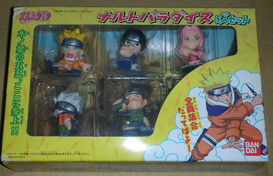 Bandai Naruto 5 Finger Puppet 5 Trading Figure Set