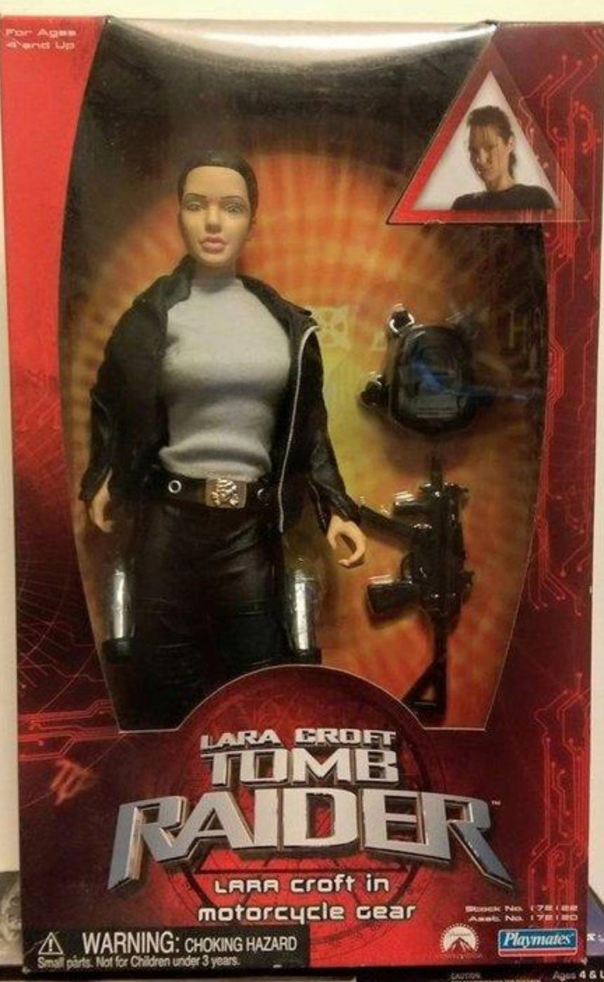 Playmates 1/6 12" Tomb Raider Lara Croft in Motorcycle Gear Action Figure