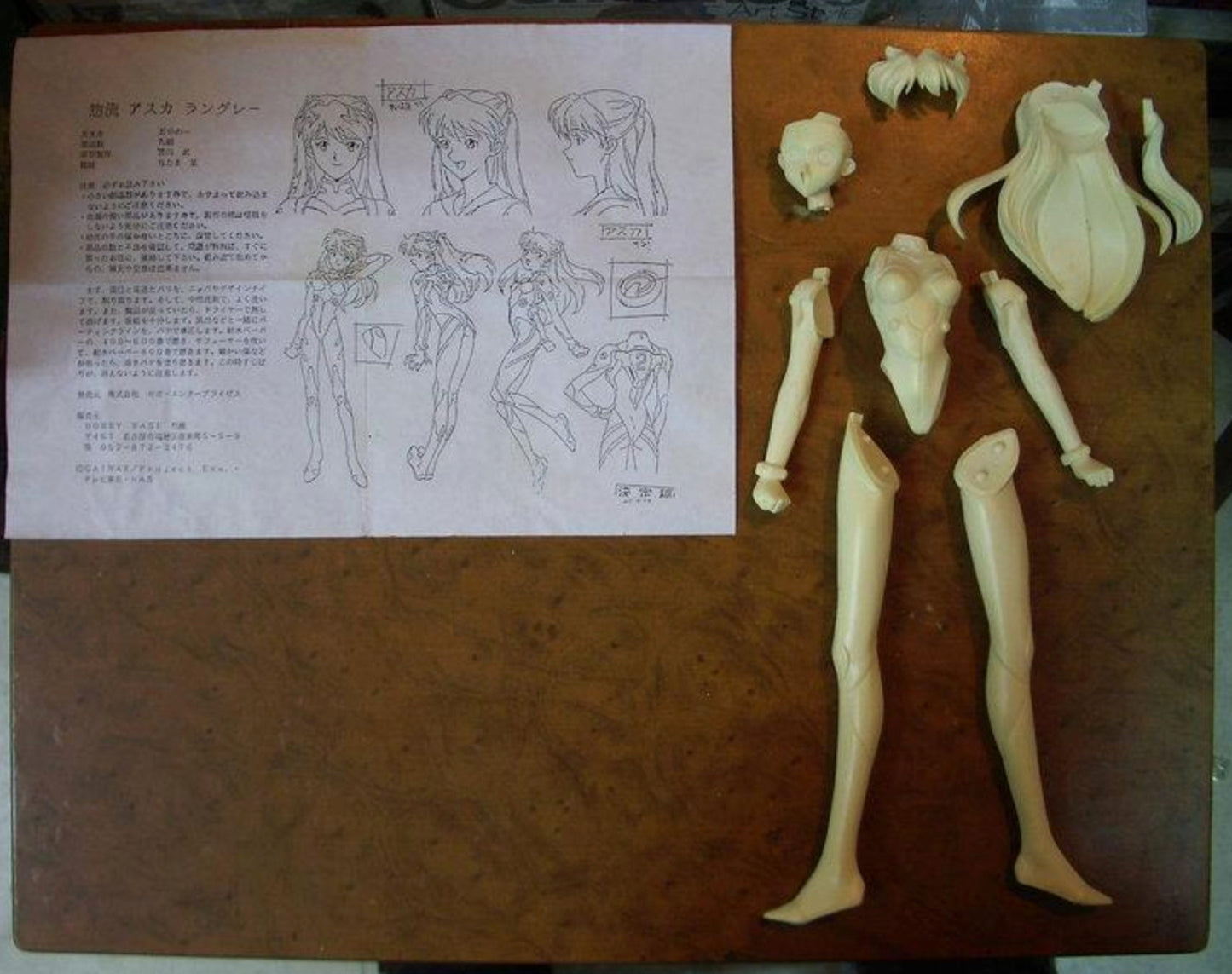 Sega 1/5 Retppu Neon Genesis Evangelion Asuka Langley Soryu Cold Cast Model Kit Figure