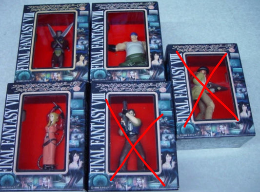 Banpresto 1999 Final Fantasy VIII 8 3 Mini Trading Collection Figure Set