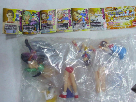 Bandai Capcom Gals Gashapon 6 Collection Figure Set