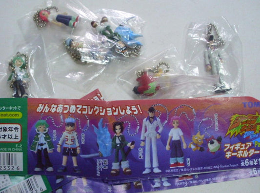 Tomy Shaman King Gashapon Part 2 6 Mini Swing Strap Collection Figure Set