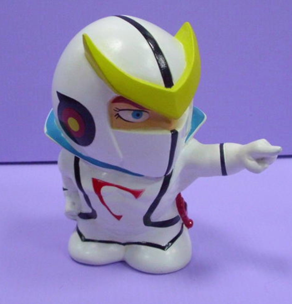 Banpresto 1998 Casshan Neo Human Mini Soft Coin Bank Figure