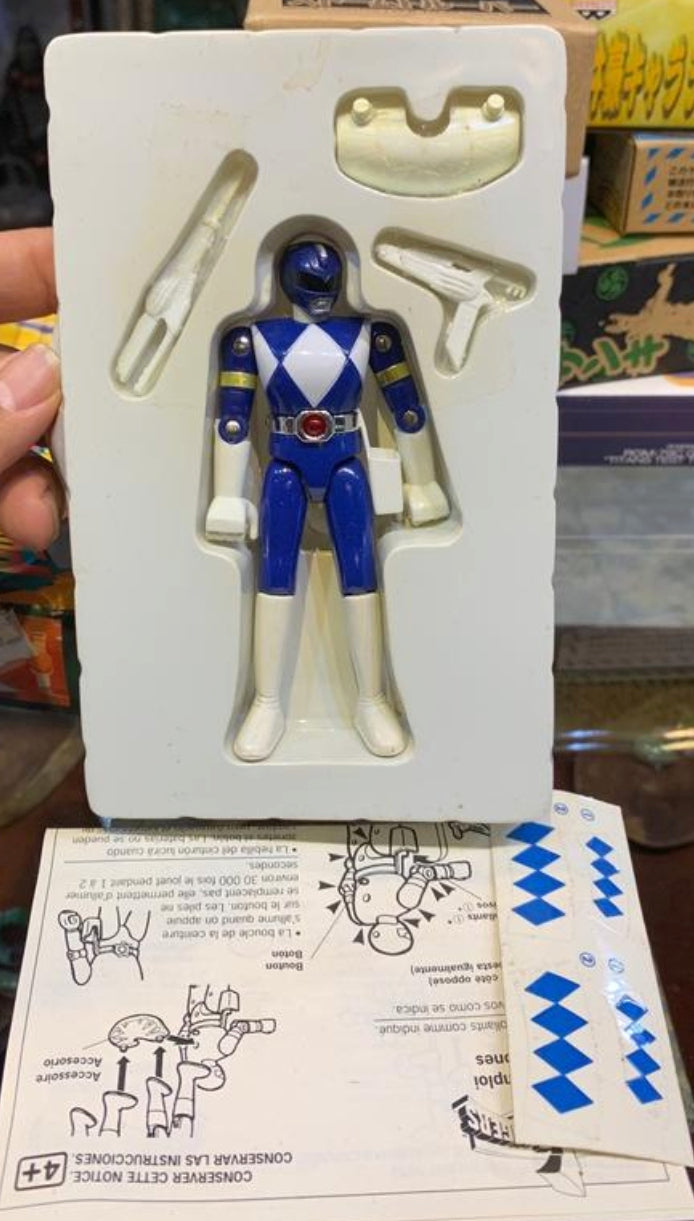 Bandai Power Rangers Kyoryu Sentai Zyuranger Chogokin Die Cast Blue Fighter Action Figure