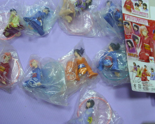 Megahouse Premium Heroines Naruto Kimono 5+4 9 Trading Collection Figure Set