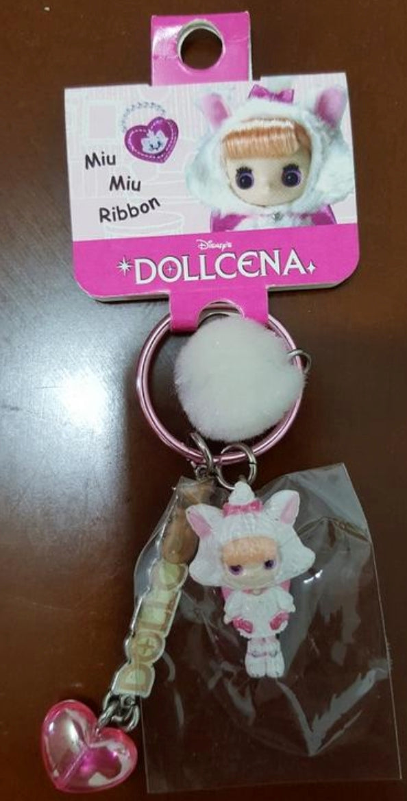 Tomy Dollcena Disney Miu Miu Ribbon Marie Cat Mascot Strap Figure
