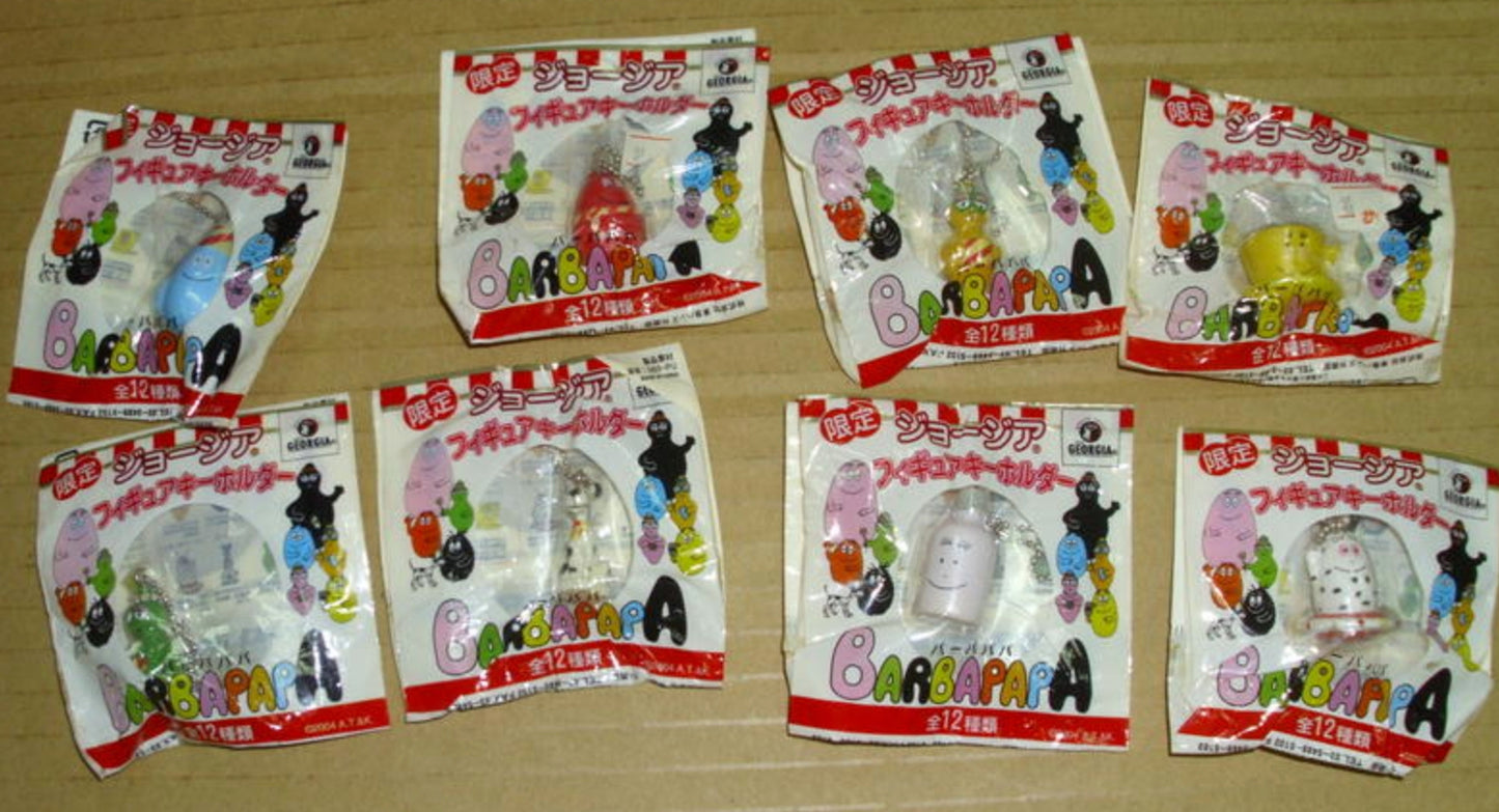 Barbapapa 8 Mascot Strap Trading Figure Set