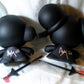 Crazylabel 2008 James Liu House of Liu Di Di & Mei Mei All Black ver 6" Vinyl Figure Set