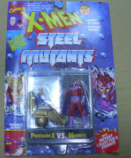 Toybiz Marvel Comics X-Men Steel Mutants Professor X vs Magneto Action Figure