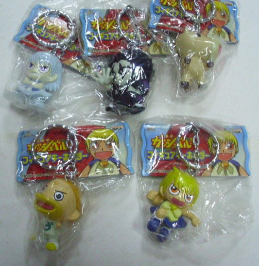 Banpresto Konjiki No Gash Bell Zatch 5 Key Chain Holder Trading Figure Set