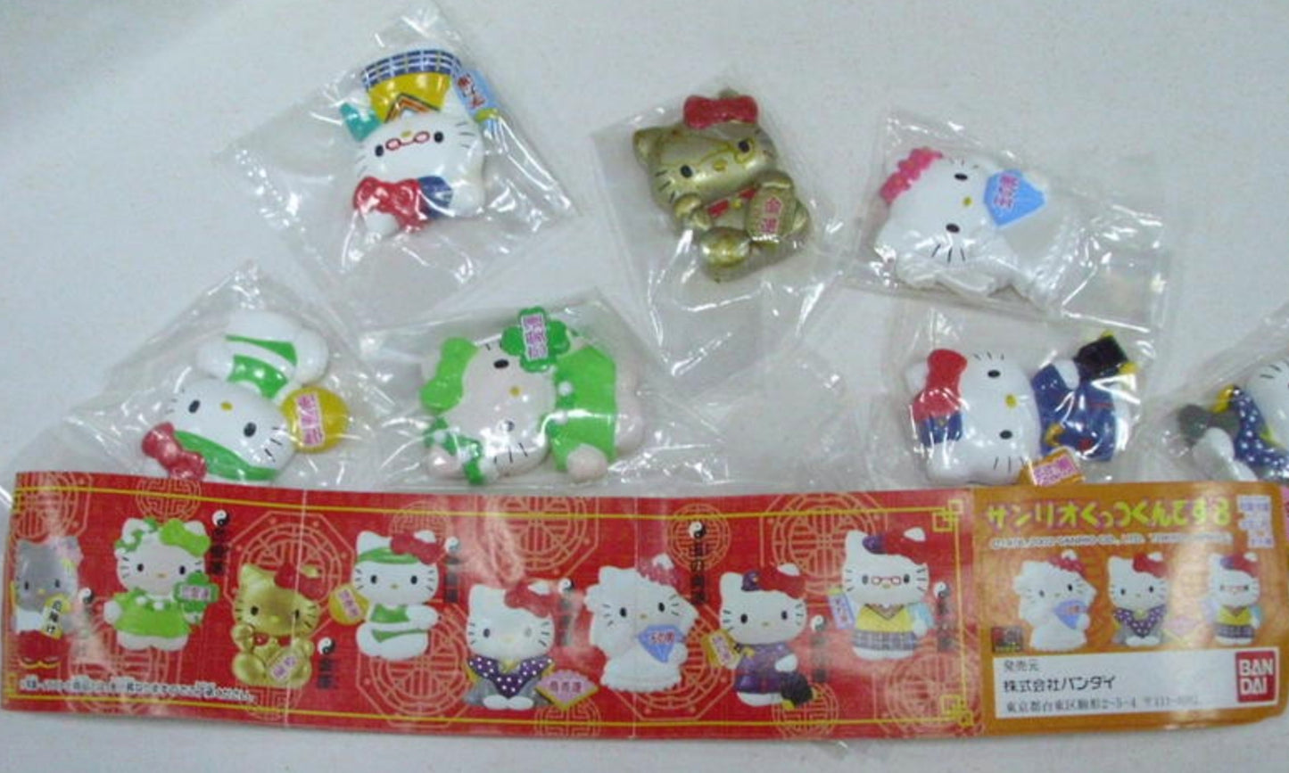 Bandai Sanrio Hello Kitty Gashapon Magnet Part 8 8 Collection Figure Set