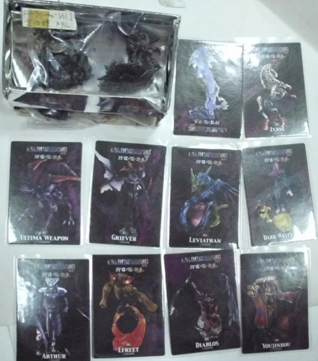 Square Enix Final Fantasy Creatures Archive Vol 1 9+1 Secret Silver ver Trading Figure Set