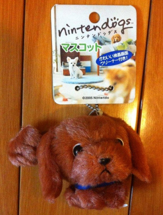 Nintendo DS Nintendogs Dachshund Plush Doll Mascot Strap Figure