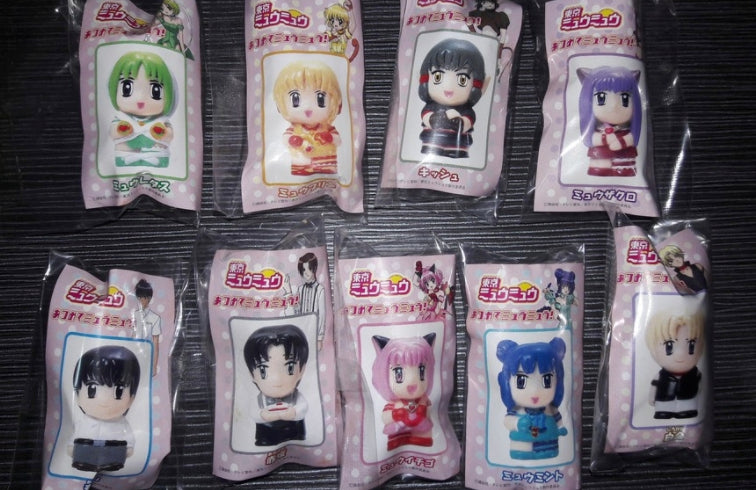 Furuta Tokyo Mew Mew Finger Puppet Collection 9 Figure Set