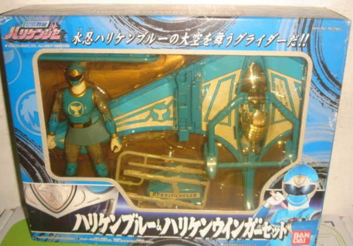 Bandai Power Rangers Hurricaneger Ninja Storm Blue Fighter Action Figure