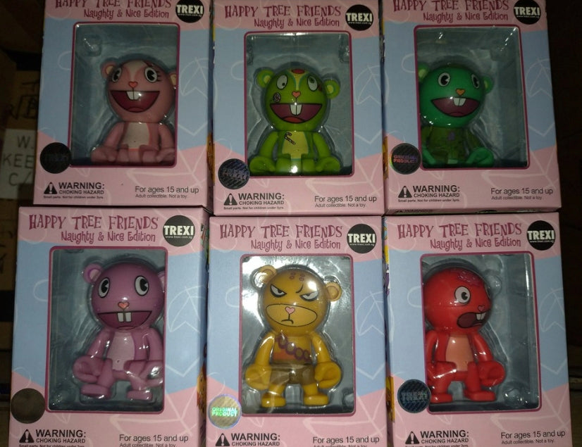 Play Imaginative Trexi Happy Tree Friends Naughty & Nice Edition 6 2.5" Vinyl Figure Set