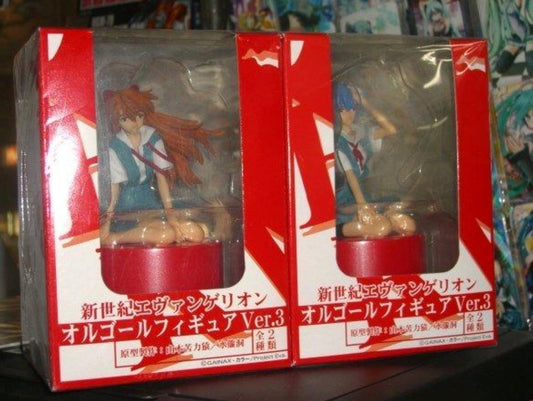 Neon Genesis Evangelion Rei Ayanami & Asuka Langley Uniform Ver 3 Trading Figure Set