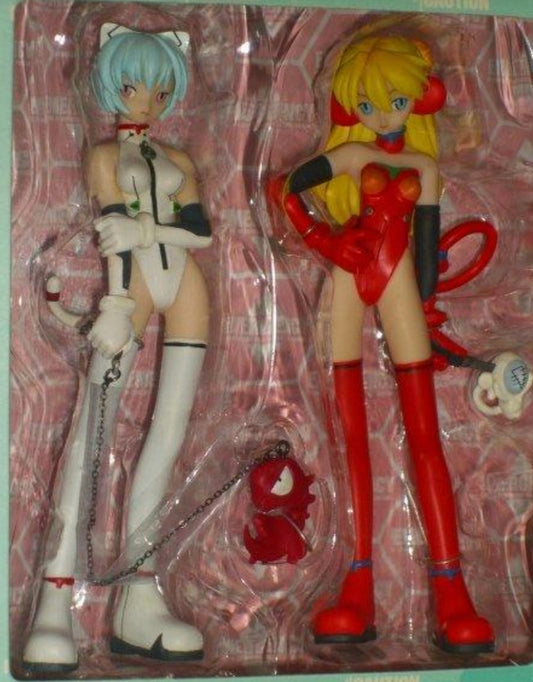 Neon Genesis Evangelion Rei Ayanami & Asuka Langley Wonder Showcase Plus Grimrock Mix Edition Trading Figure Set