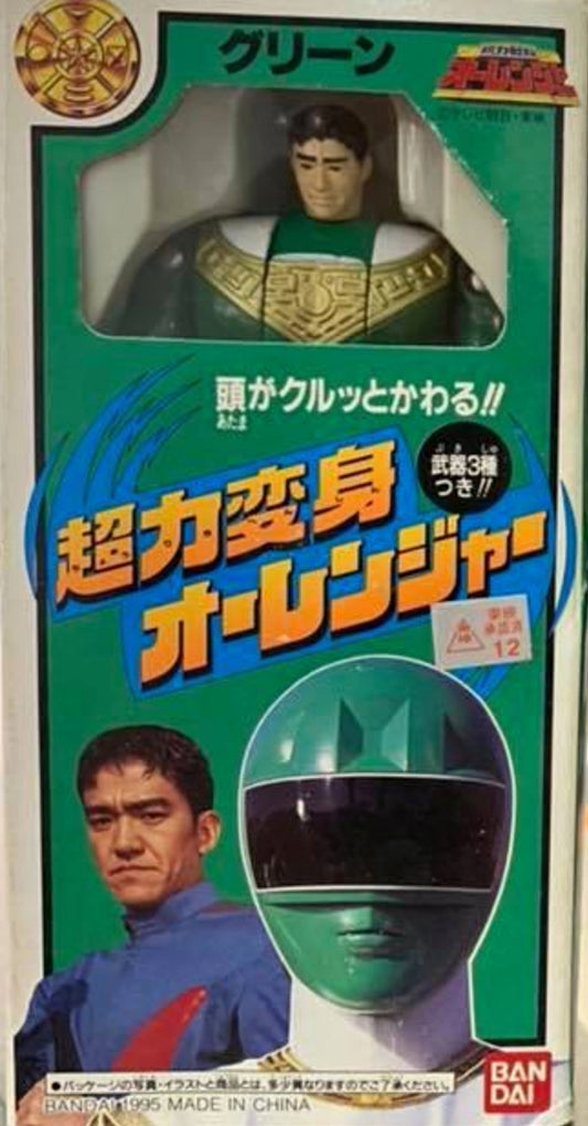 Bandai 1995 Power Rangers Zeo Ohranger Green Fighter 5" Action Figure
