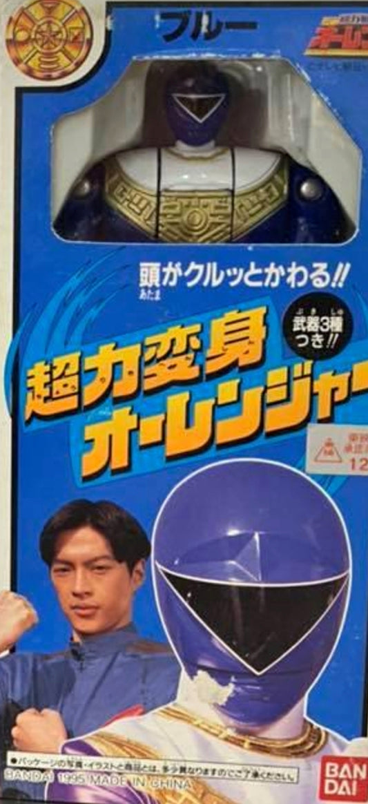 Bandai 1995 Power Rangers Zeo Ohranger Blue Fighter 5" Action Figure