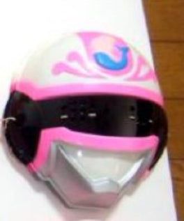 Toei Power Rangers Dengeki Sentai Changeman White Fighter Plastic Mask Figure Cosplay
