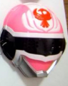 Toei Power Rangers Dengeki Sentai Changeman Pink Fighter Plastic Mask Figure Cosplay