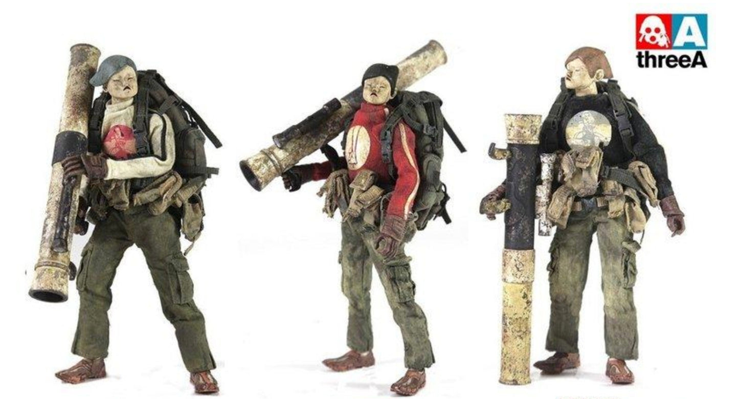 ThreeA 3AA Toys 1/12 Ashley Wood Tomorrow King Heavy TK Kato Soh Nasu 3 6" Action Figure Set