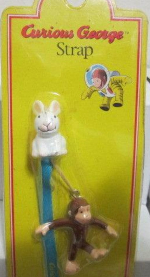 Curious George Phone Mascot Strap Figure