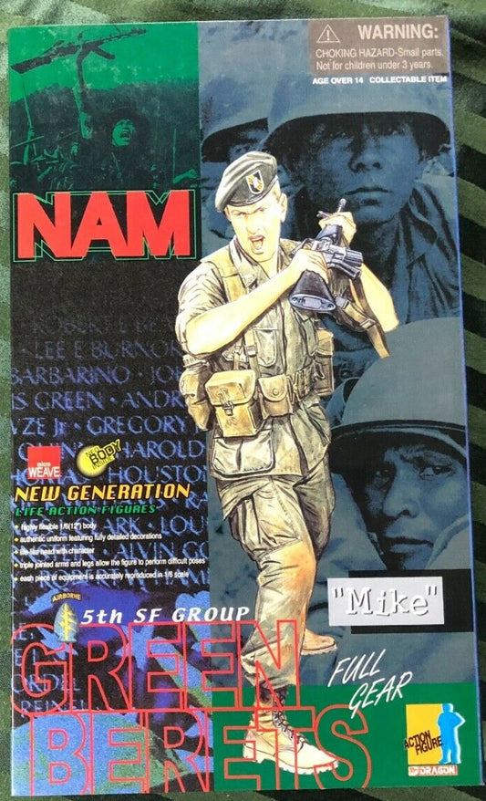Dragon 1/6 12" Nam 5th SF Group Green Berets Mike Action Figure