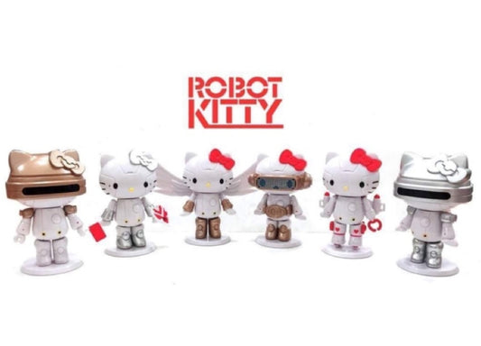 Sanrio 2013 Hello Kitty Future Land Robot Kitty 6 Trading Figure Set