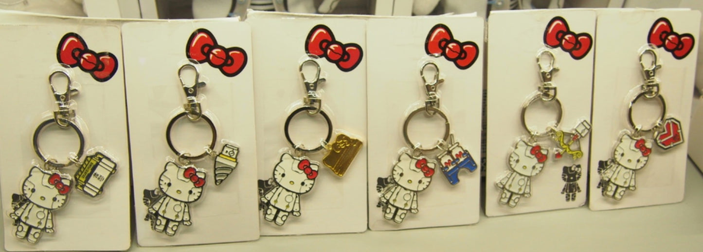 Sanrio 2013 Hello Kitty Future Land Robot Kitty Limited Random Metal Key Chain Trading Figure