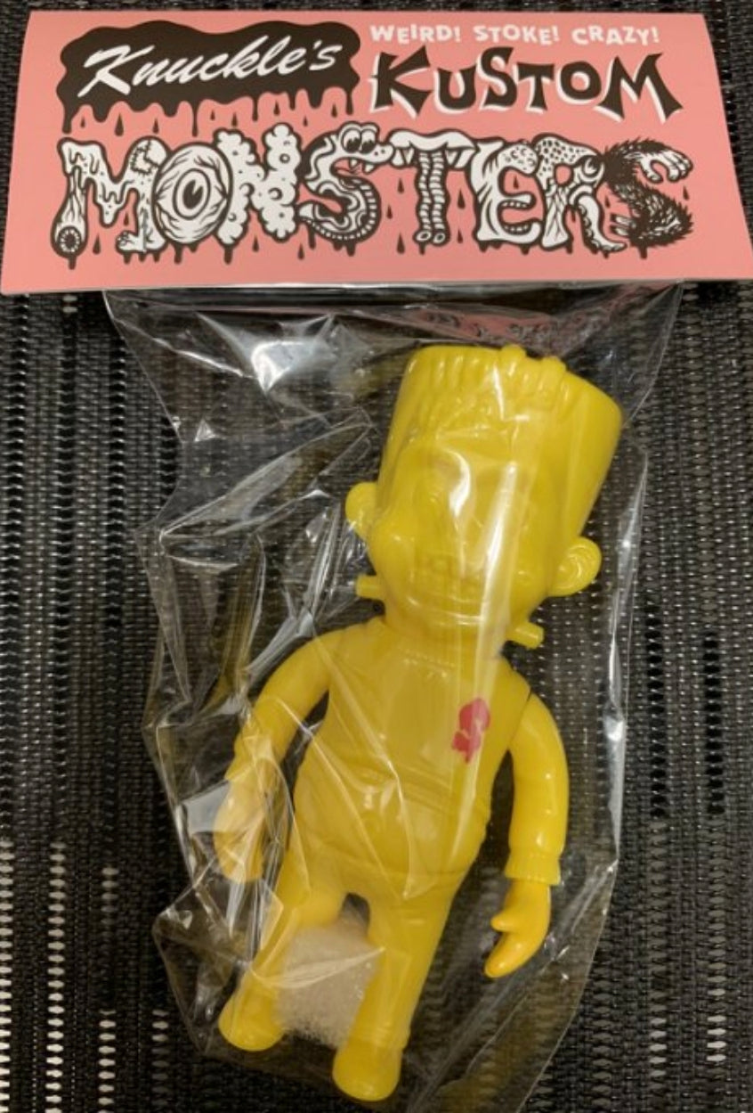 Headlock Studio Knuckle's Kustom Mini Lil Franky All Yellow ver 4" Vinyl Figure