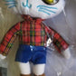 French Kitty Plush Doll Strap 6" Collection Figure