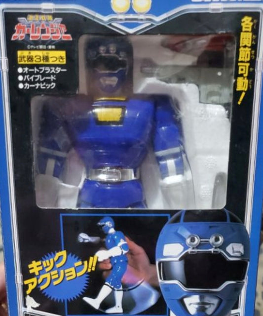 Bandai Power Rangers Turbo Carranger Blue Racer Fighter 6" Action Figure
