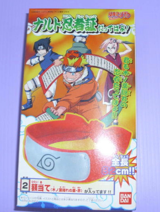 Bandai Naruto Shippuden Ninja Head Protection 82cm Konohagakure Red ver Trading Figure