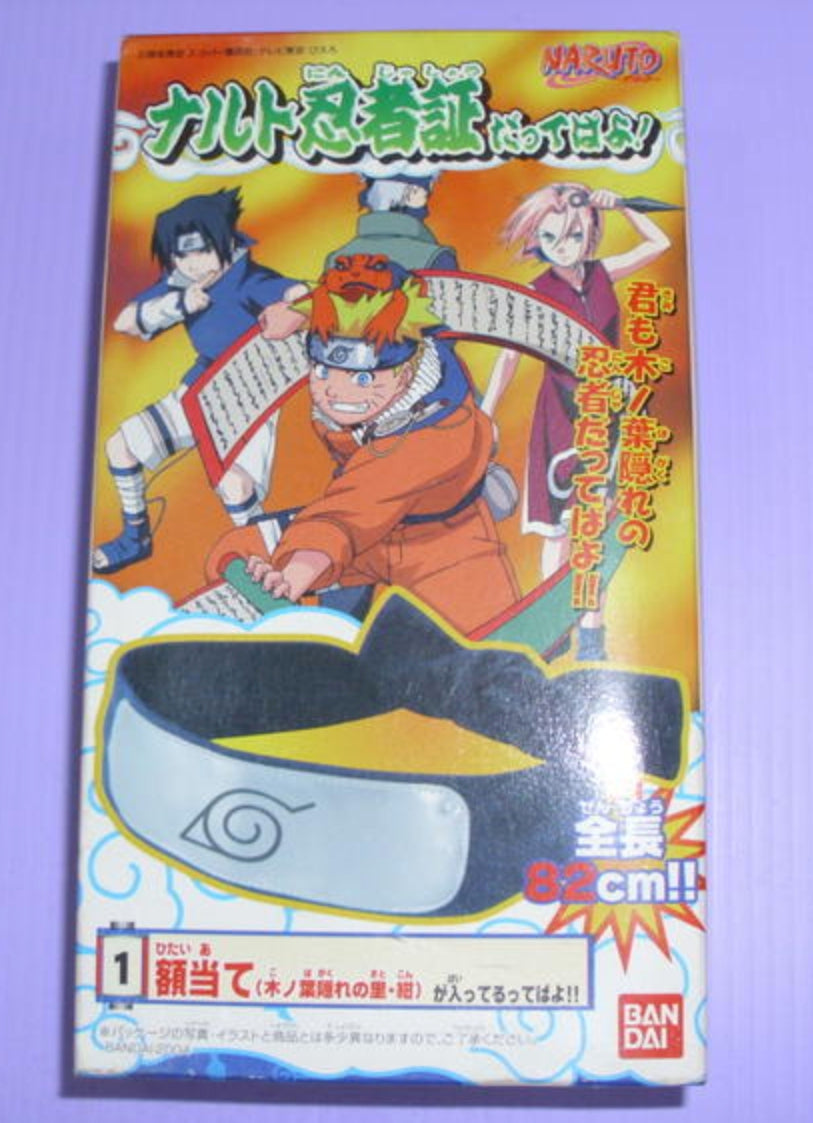 Bandai Naruto Shippuden Ninja Head Protection 82cm Konohagakure Blue ver Trading Figure