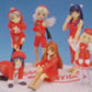 Sega Love Hina Characters Collection Christmas ver Part 1&2 6 Trading Figure Set